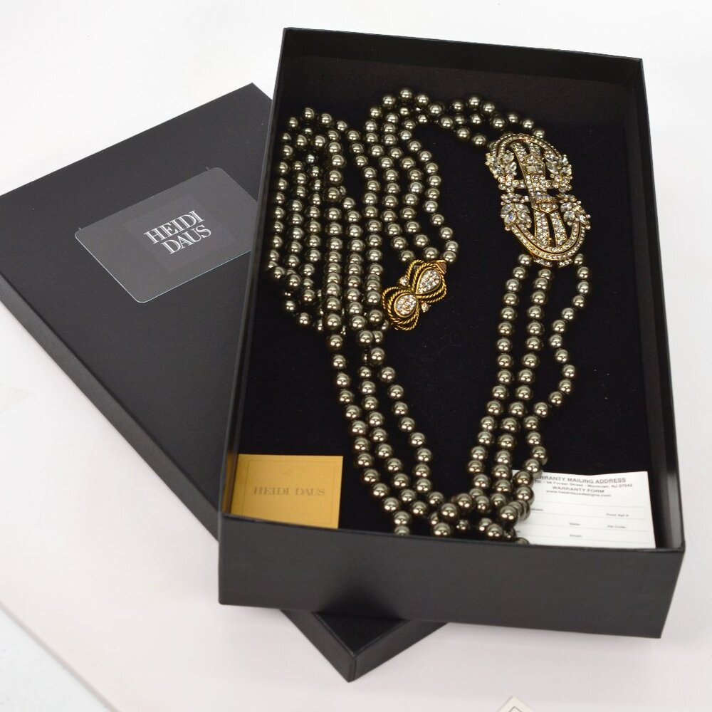 Heidi Daus Triple Strand Offset Statement Enhance… - image 1